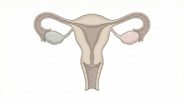 Illustration of the female reproductive organ